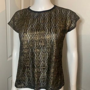 Metallic Top Size Large NWOT